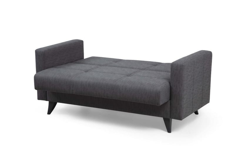 Darcia 2-istuttava vuodesohva 55x125 cm säilytystilalla kankaasta - Antrasiitti - Huonekalut - Sohva - Vuodesohva