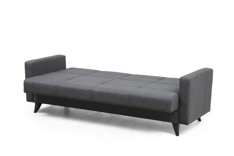 Darcia 3-istuttava vuodesohva 55x183 cm säilytystilalla kankaalla - Harmaa - Huonekalut - Sohva - Vuodesohva - 3 istuttava vuodesohva