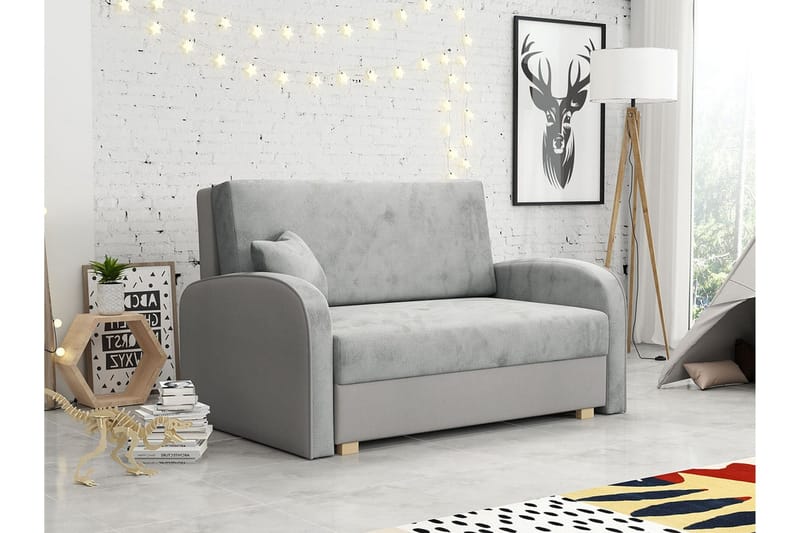 Denegal 2-sits Bäddsoffa Ljusgrå - Huonekalut - Sohva - Vuodesohva