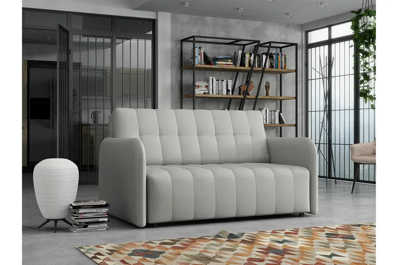 Denegal 2-sits Bäddsoffa Ljusgrå - Huonekalut - Sohva - Vuodesohva