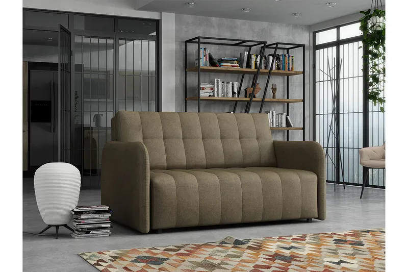 Denegal 2-sits Bäddsoffa NO_BRAND Brown - Huonekalut - Sohva - Vuodesohva