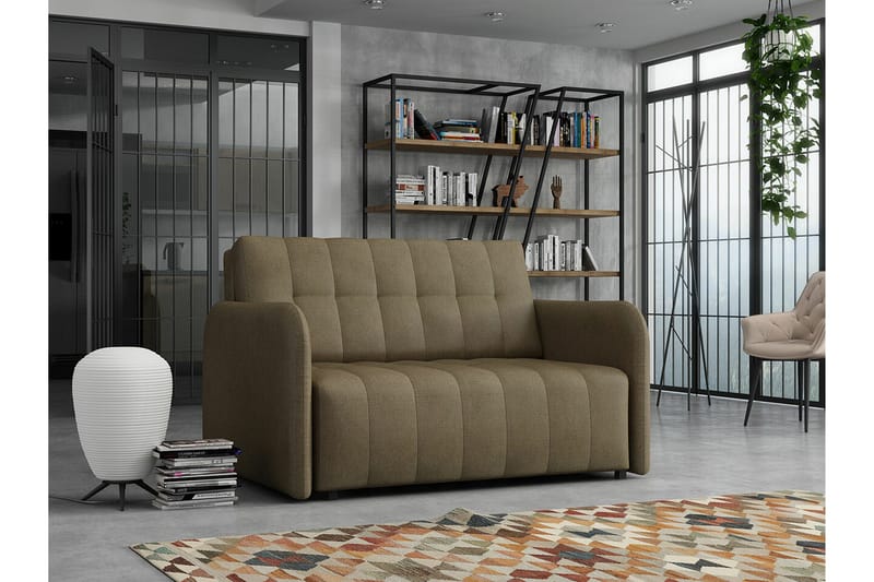 Denegal 2-sits Bäddsoffa NO_BRAND Dark brown - Huonekalut - Sohva - Vuodesohva