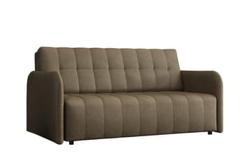 Denegal 3-istuttava vuodesohva 152x196 cm säilytystilalla kankaalla - Ruskea - Huonekalut - Sohva - Vuodesohva - 3 istuttava vuodesohva