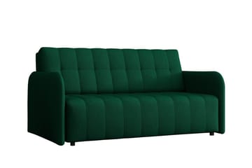 Denegal 3-istuttava vuodesohva 152x196 cm säilytystilalla kankaasta - Vihreä - Huonekalut - Sohva - Vuodesohva - 3 istuttava vuodesohva