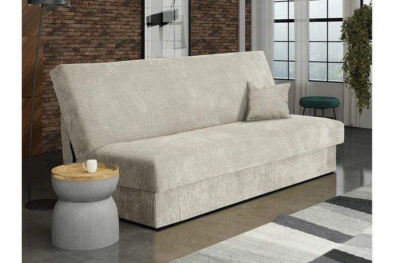 Denegal 3-sits Bäddsoffa Beige/Light beige - Huonekalut - Sohva - Vuodesohva - 3 istuttava vuodesohva