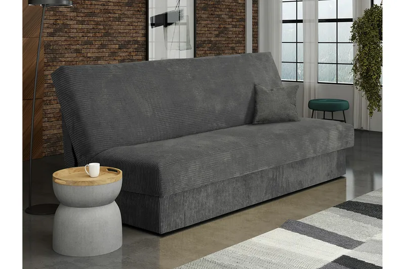 Denegal 3-sits Bäddsoffa Dark grey - Huonekalut - Sohva - Vuodesohva - 3 istuttava vuodesohva