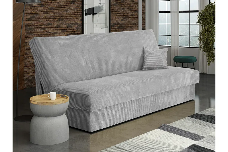 Denegal 3-sits Bäddsoffa Ljusgrå - Huonekalut - Sohva - Vuodesohva - 3 istuttava vuodesohva