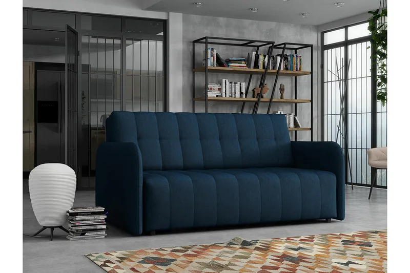 Denegal 3-sits Bäddsoffa NO_BRAND Dark blue - Huonekalut - Sohva - Vuodesohva - 3 istuttava vuodesohva