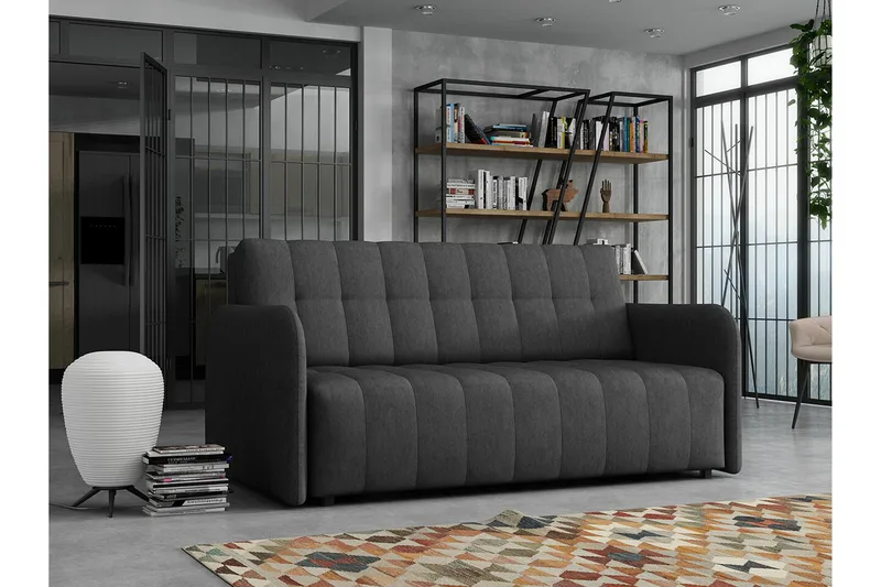 Denegal 3-sits Bäddsoffa NO_BRAND Dark grey - Huonekalut - Sohva - Vuodesohva - 3 istuttava vuodesohva