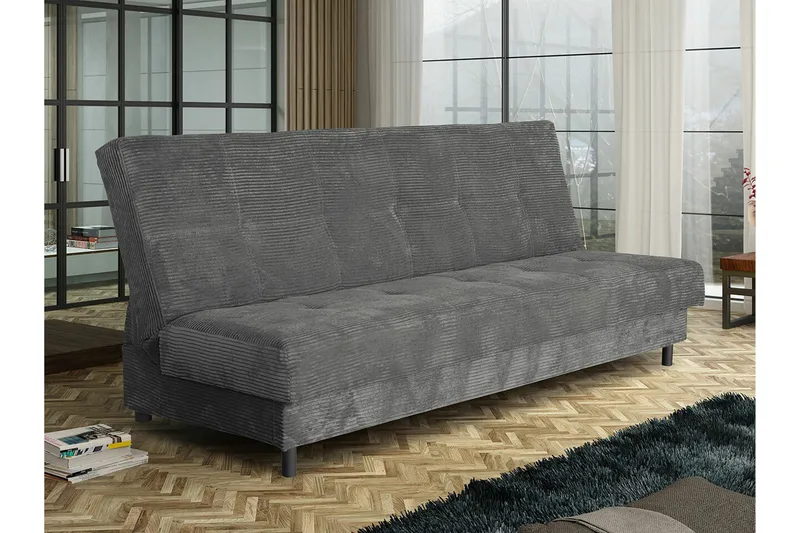 Denegal 3-sits Bäddsoffa NO_BRAND Dark grey - Huonekalut - Sohva - Vuodesohva - 3 istuttava vuodesohva