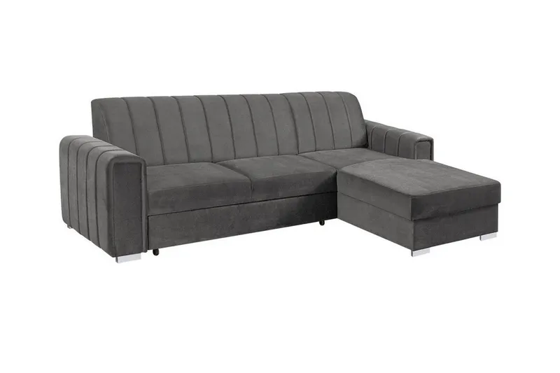 Denegal 3-sits Hörnbäddsoffa Dark grey - Huonekalut - Sohva - Vuodesohva
