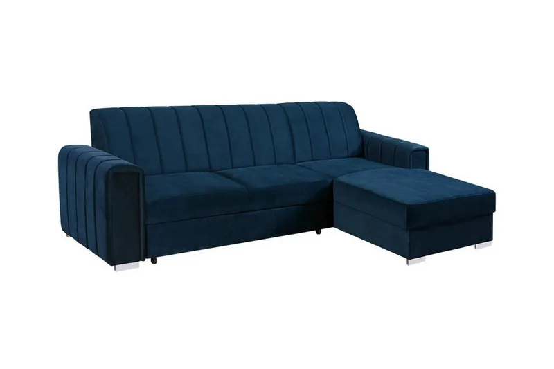 Denegal 3-sits Hörnbäddsoffa NO_BRAND Dark blue - Huonekalut - Sohva - Vuodesohva