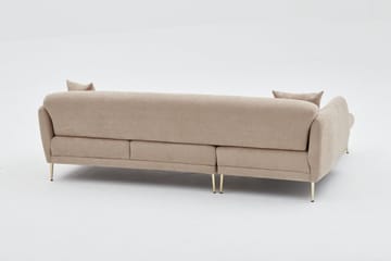Devika vuodesohva divaanilla 4-istuttava - Beige - Huonekalut - Sohva - Vuodesohva