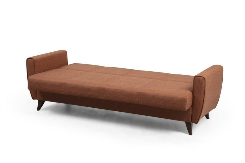 Dewan 3-istuttava vuodesohva 96x183 cm säilytystilalla kankaisena - Terrakotta - Huonekalut - Sohva - Vuodesohva - 3 istuttava vuodesohva