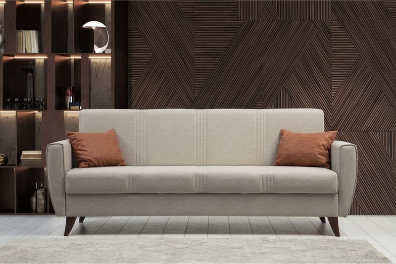 Dewan vuodesohva 3-istuttava - Beige - Huonekalut - Sohva - Vuodesohva - 3 istuttava vuodesohva
