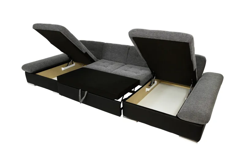 Dewitt Vuodedivaanisohva, kaksoisdivaani, 5-istuttava - Beige - Huonekalut - Sohva - Vuodesohva