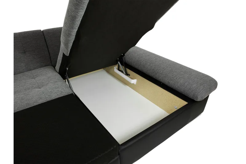 Dewitt Vuodedivaanisohva, kaksoisdivaani, 5-istuttava - Harmaa - Huonekalut - Sohva - Vuodesohva