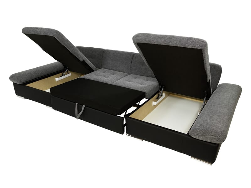 Dewitt Vuodesohva kaksoisdivaanilla 5istuttava - Ruskea - Huonekalut - Sohva - Vuodesohva