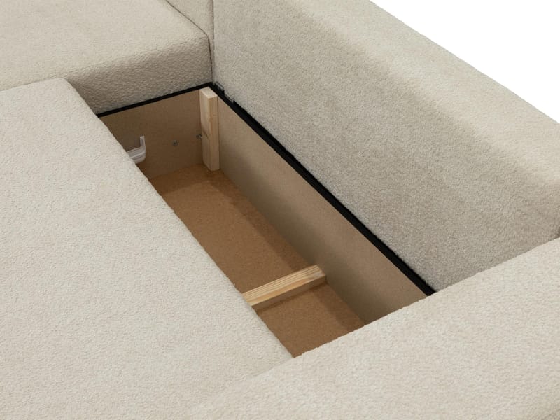 Deylor 3-istuttava vuodesohva divaanilla - beige - Huonekalut - Sohva - Vuodesohva