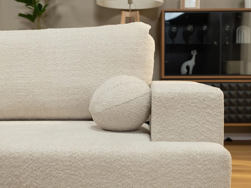 Deylor Vuodesohva divaanilla 3istuttava - Beige - Huonekalut - Sohva - Vuodesohva