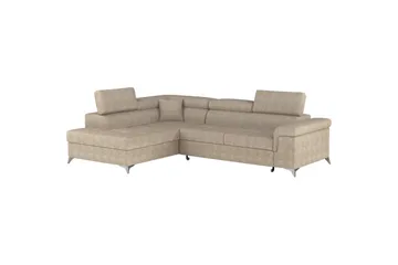Divaani Eltap Eridano 275x202x88 cm - Amore 18, Beige, Vasen - Huonekalut - Sohva - Vuodesohva