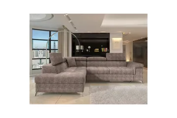 Divaani Eltap Eridano 275x202x88 cm - Amore 20, Tummanbeige, Vasen - Huonekalut - Sohva - Vuodesohva