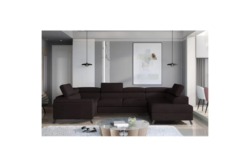 Divaani Eltap Escada 336x200x92 cm - Sawana 26, Oikea - Huonekalut - Sohva - Vuodesohva
