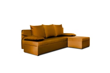 Divaani Eltap Gino 201x143x90 cm - Nube 45, Keltainen - Huonekalut - Sohva - Vuodesohva