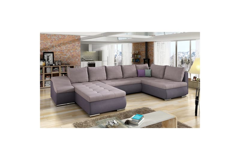 Divaani Eltap Giovanni 351x82x190 cm - Soro 61, Soro 65, Vasen - Huonekalut - Sohva - Vuodesohva