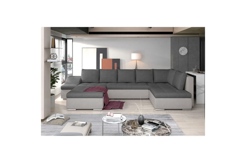 Divaani Eltap Giovanni 351x82x190 cm - Soro 93, Soro 83, Vasen - Huonekalut - Sohva - Vuodesohva