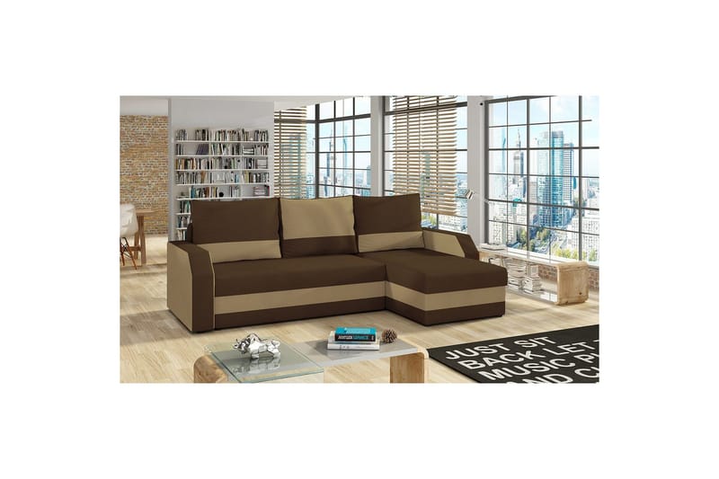 Divaani Eltap Giulio 239x150x86 cm - Alova 68, Alova 66, Beige - Huonekalut - Sohva - Vuodesohva