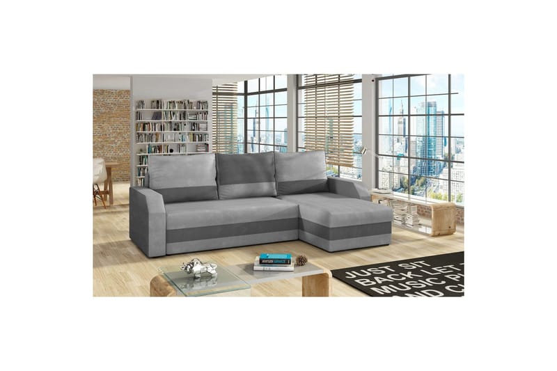 Divaani Eltap Giulio 239x150x86 cm - Paros 05, Paros , Vaaleanharmaa, Harmaa - Huonekalut - Sohva - Vuodesohva