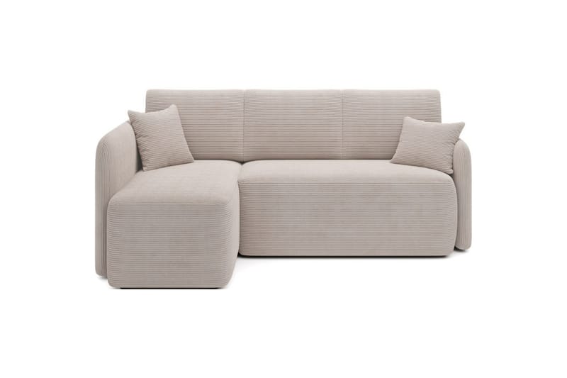 Divaani Eltap Hadson 206x150x89 cm, Jarell 18, vaalea beige, Vasen