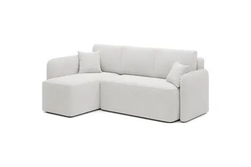 Divaani Eltap Hadson 206x150x89 cm - Royal 01, Valkoinen, Vasen - Huonekalut - Sohva - Vuodesohva