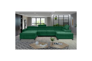 Divaani Eltap Josette 360x200x92 cm - Kronos 19, Tummanvihreä, Oikea - Huonekalut - Sohva - Vuodesohva