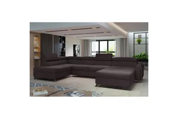 Divaani Eltap Josette 360x200x92 cm - Monoliitti 29, Tumma ruskea, Vasen - Huonekalut - Sohva - Vuodesohva