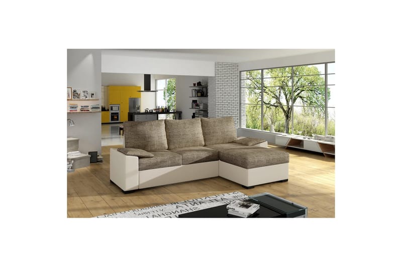Divaani Eltap Letto 245x160x90 cm - Berlin 03, Soft 33, Beige - Huonekalut - Sohva - Vuodesohva