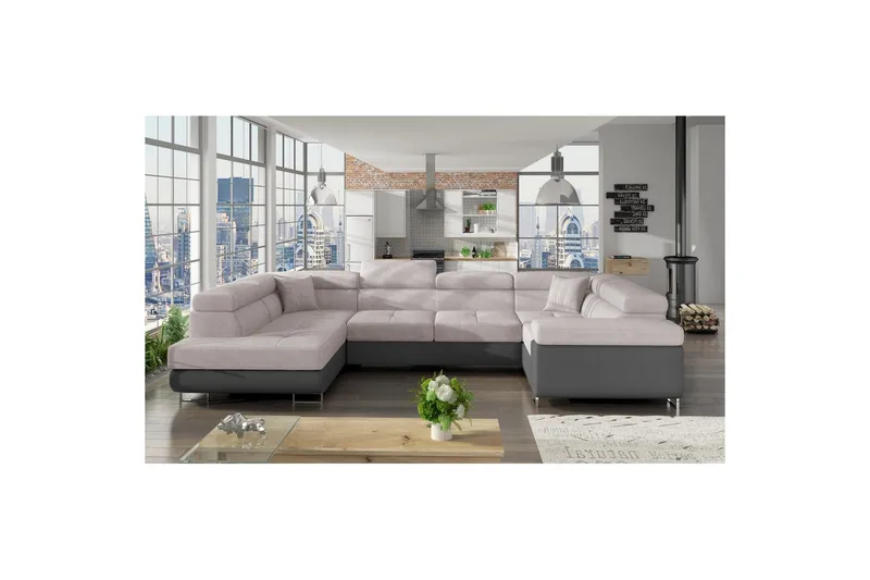 Divaani Eltap Letto 340x202x90 cm - Soro 83, Soft 29, Vasen - Huonekalut - Sohva - Vuodesohva