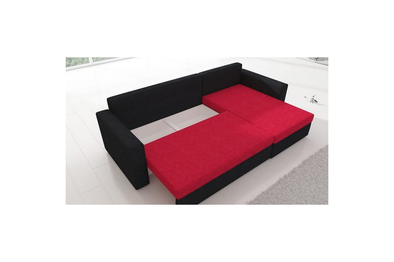 Divaani Eltap Livio 237x150x72 cm - Alova 10, Alova 04, Harmaa, Musta - Huonekalut - Sohva - Vuodesohva