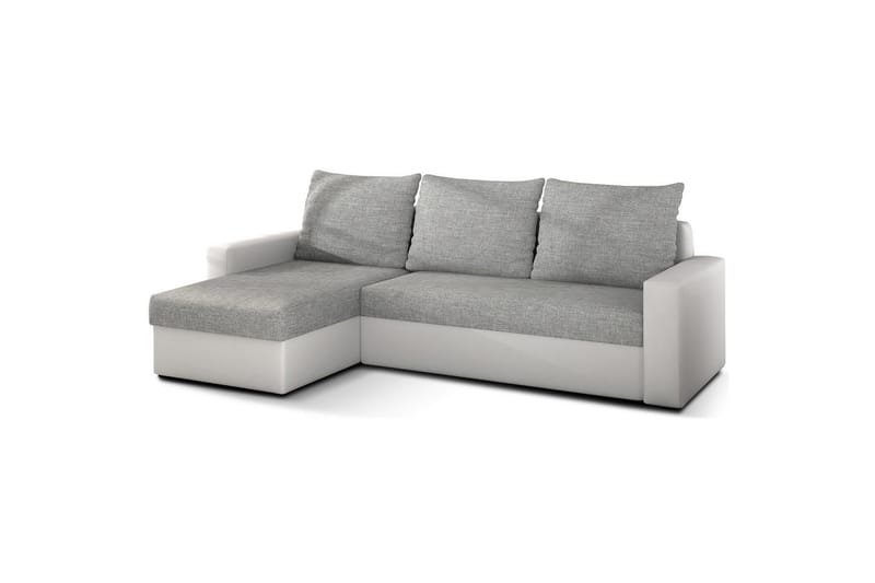 Divaani Eltap Livio 237x150x72 cm - Sawana 21, Soft 17, Harmaa, Valkoinen - Huonekalut - Sohva - Vuodesohva