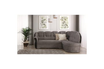 Divaani Eltap Lord 243x180x112 cm - Dora 21, Beige, Oikea - Huonekalut - Sohva - Vuodesohva