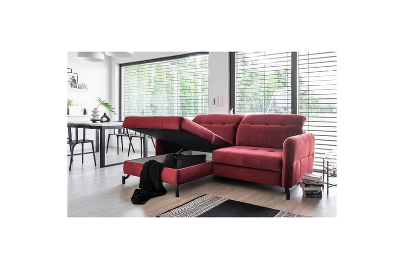 Divaani Eltap Lorelle 225x160x105 cm - Monoliitti 84, Vaaleanharmaa, Vasen - Huonekalut - Sohva - Vuodesohva