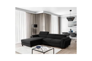 Divaani Eltap Mariall 288x200x92 cm - Inari 96, Tummanharmaa, Vasen - Huonekalut - Sohva - Vuodesohva