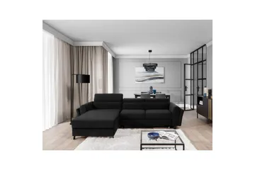 Divaani Eltap Mariall 288x200x92 cm - Inari 96, Tummanharmaa, Vasen - Huonekalut - Sohva - Vuodesohva