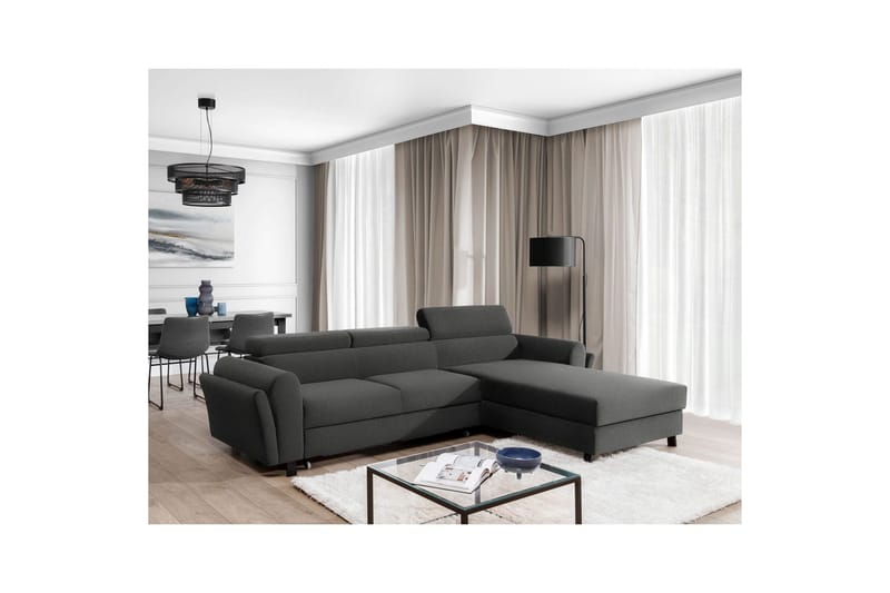 Divaani Eltap Mariall 288x200x92 cm - Sawana 21, Harmaa, Oikea - Huonekalut - Sohva - Vuodesohva