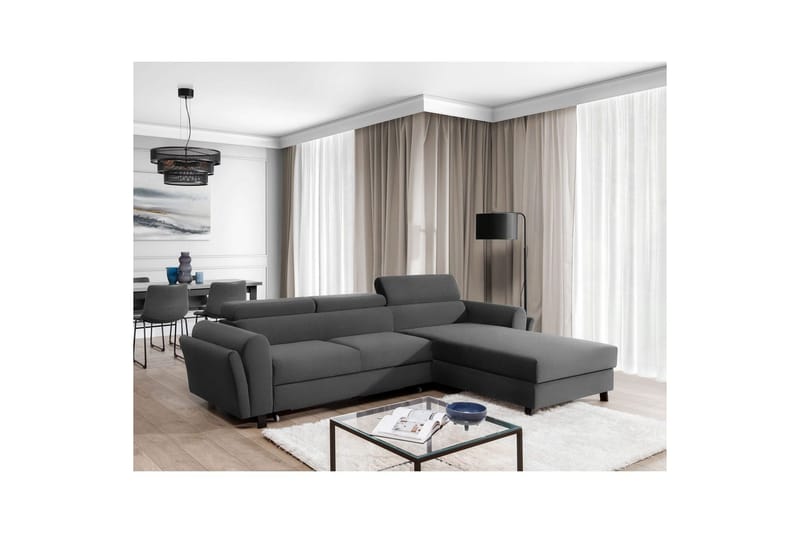 Divaani Eltap Mariall 288x200x92 cm - Paros 06, Harmaa, Oikea - Huonekalut - Sohva - Vuodesohva