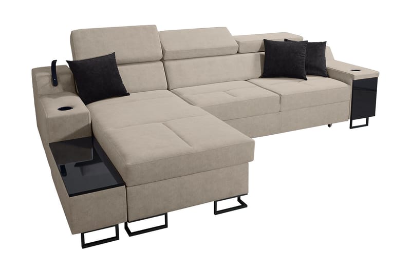 3 ist. Vuodesohva Vasen - Beige - Huonekalut - Sohva - Vuodesohva - Divaanivuodesohva