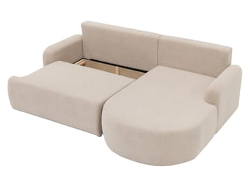 Branrel 3-istuttava sohva divaanilla - beige - Huonekalut - Sohva - Vuodesohva - Divaanivuodesohva