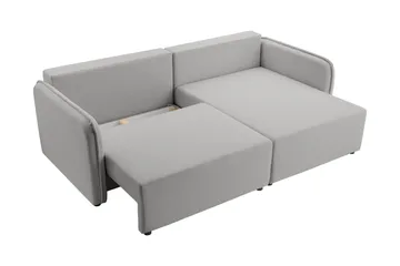 Chandru Vuodesohva Divaanilla 3-istuttava Plyysi - Beige - Huonekalut - Sohva - Vuodesohva - Divaanivuodesohva