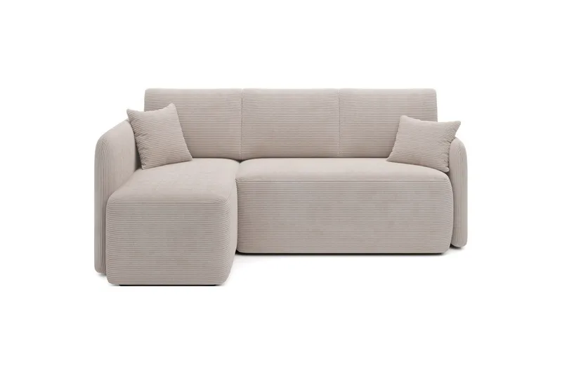 Divaani Eltap Hadson 206x150x89 cm, Jarell 18, vaalea beige, Vasen